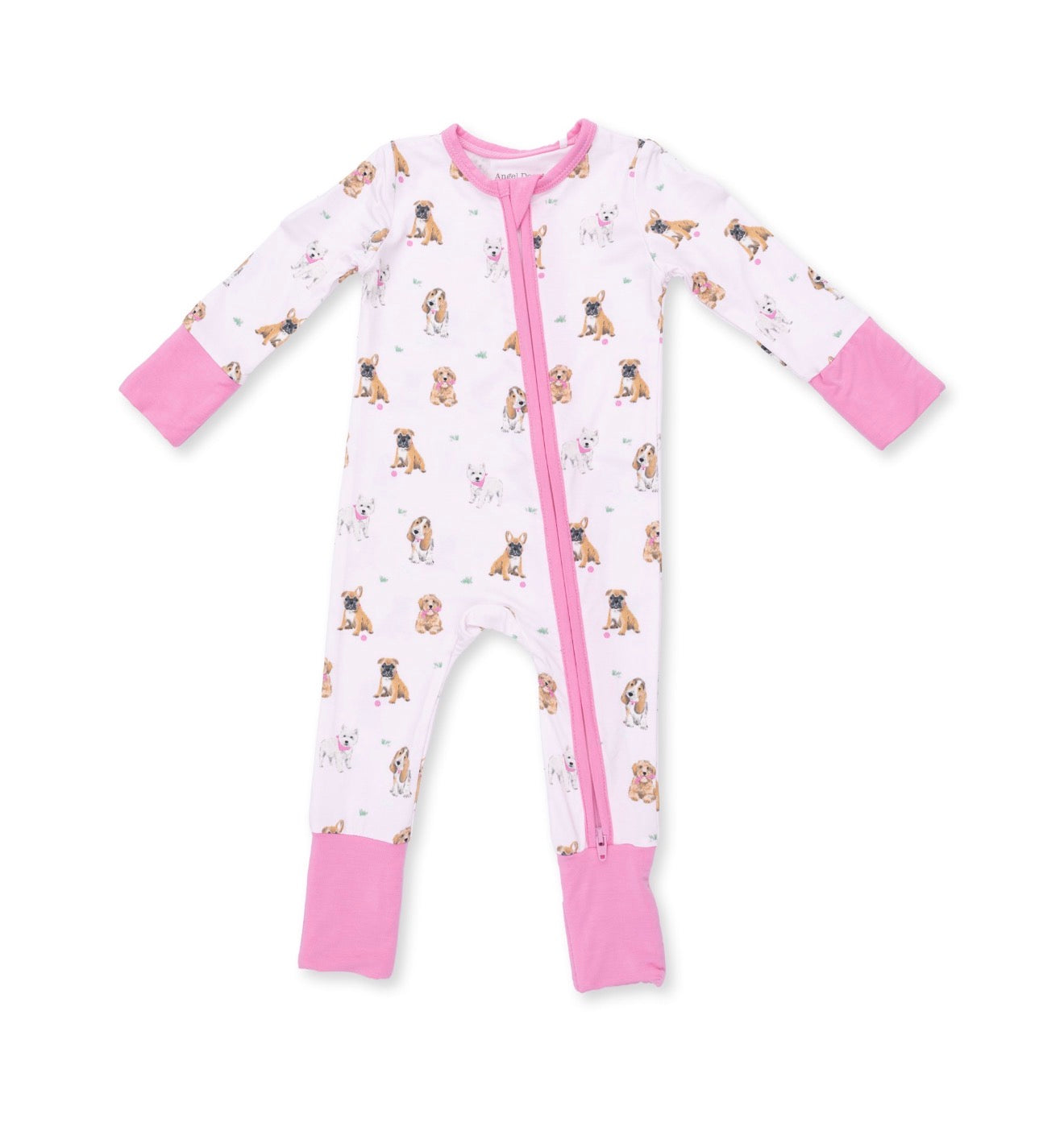 Angel Dear | Bestie Dogs Pink Convertible Romper