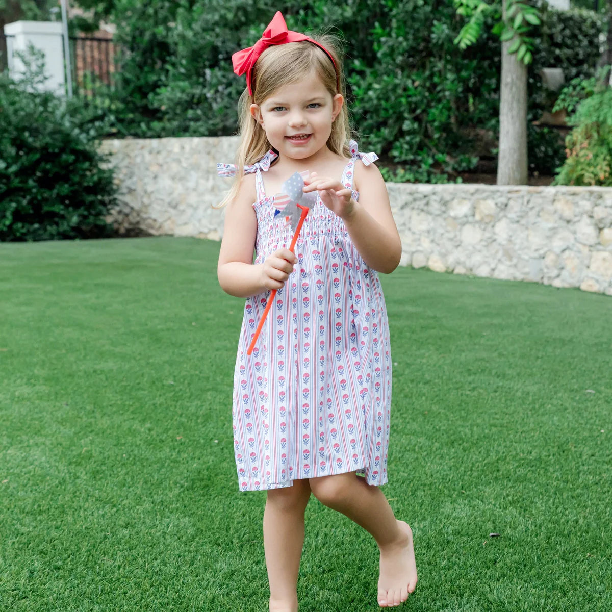 Lila & Hayes | Betsy Girls' Woven Pima Cotton Dress - Liberty Floral