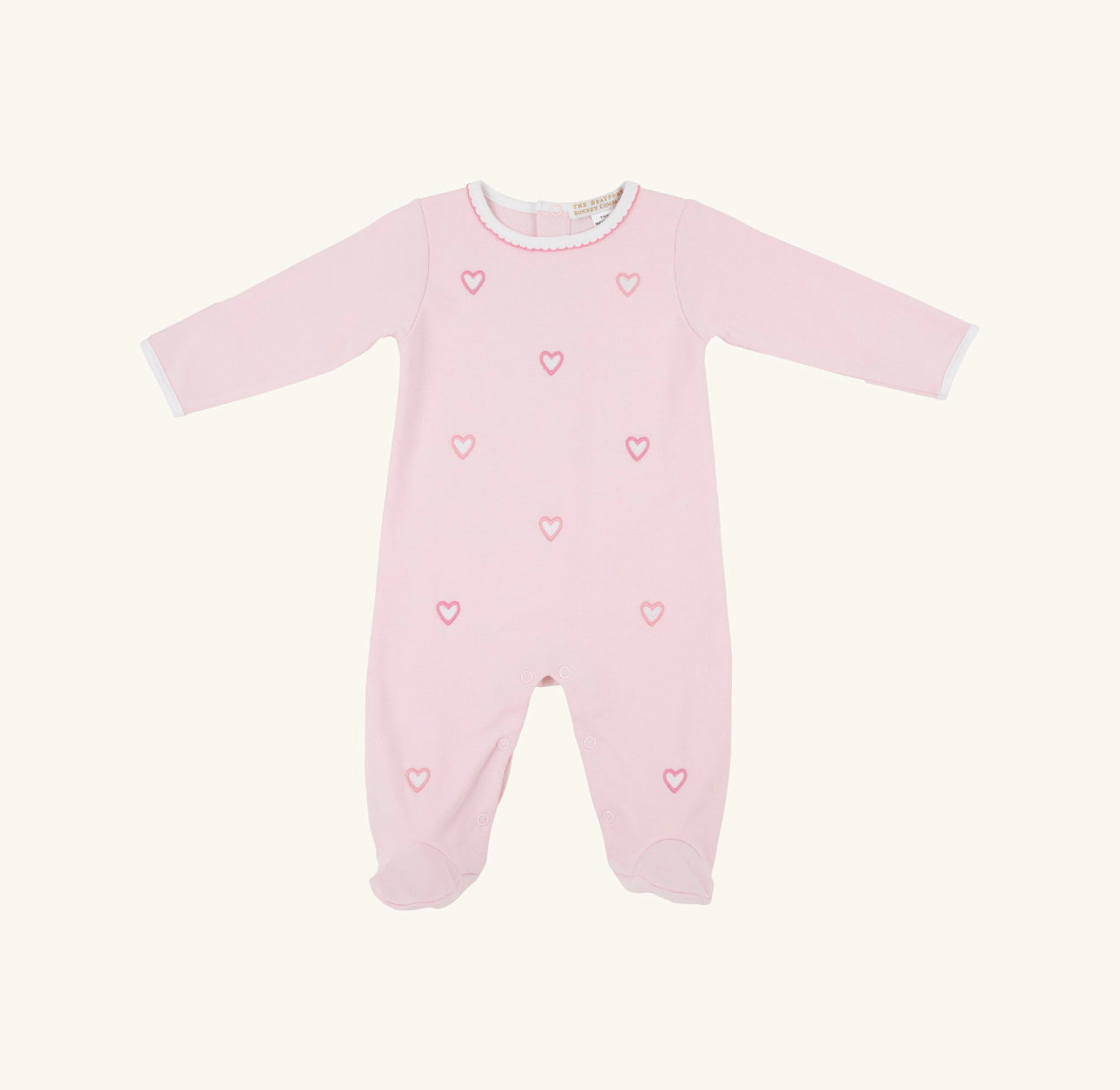 TBBC | Rock Me Romper - Palm Beach Pink Hearts