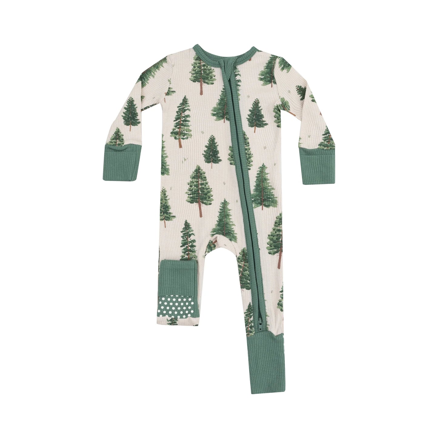 Angel Dear - Forest Trees Zipper Romper