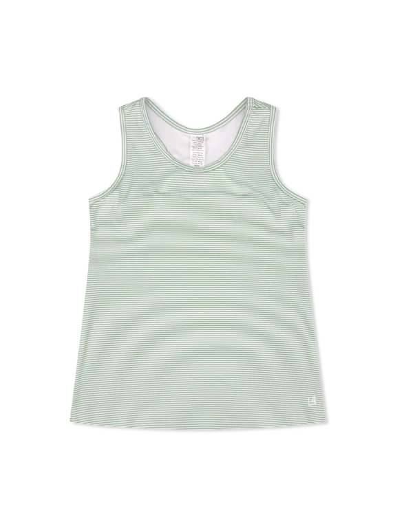 SET | Rory Razorback Tank - Pistachio Green Ministripe