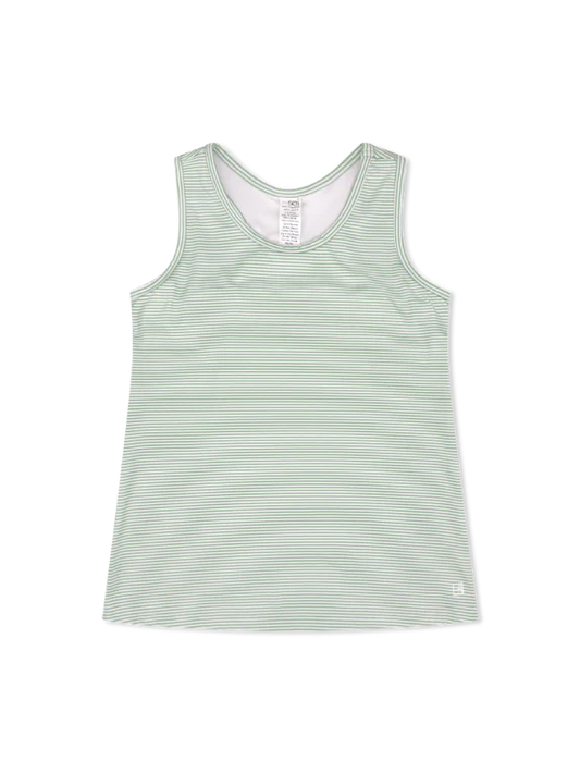 SET | Rory Razorback Tank - Pistachio Green Ministripe