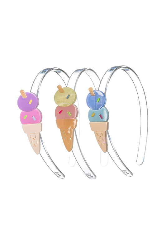 Lilies & Roses | Blue Ice Cream Headband