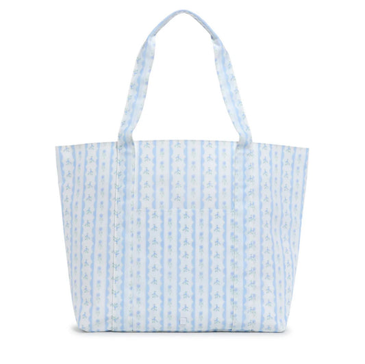 TRVL | Jumbo Tote - Ribbon Floral Blue