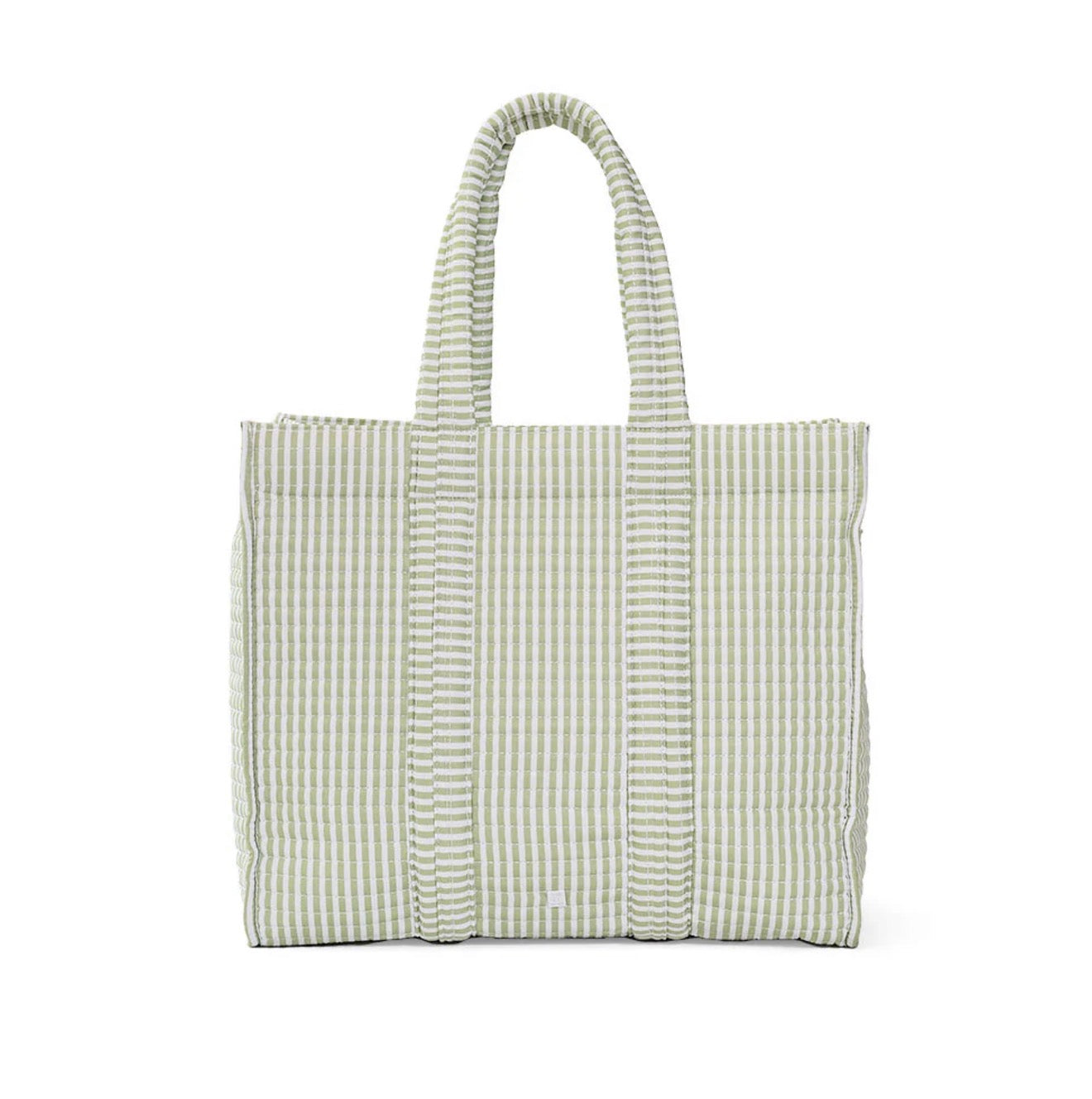 TRVL | Quilted Go Go Tote - Pimlico Stripe Sage