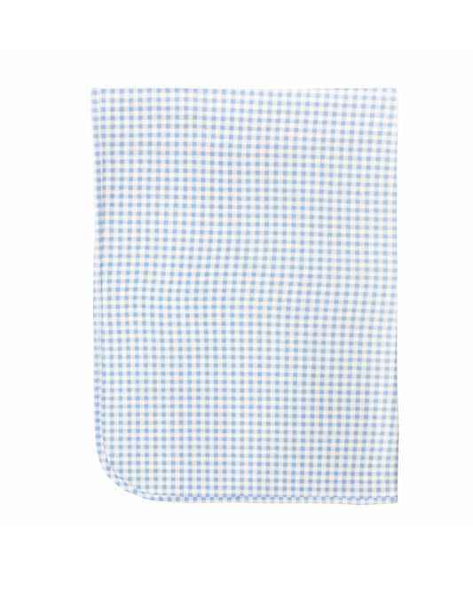 Baby Club Chic | Light Blue Mini Checks Blanket