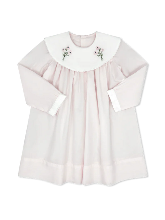 Lullaby Set | Sandra Dress LS - Blessing Pink Batiste Flowers
