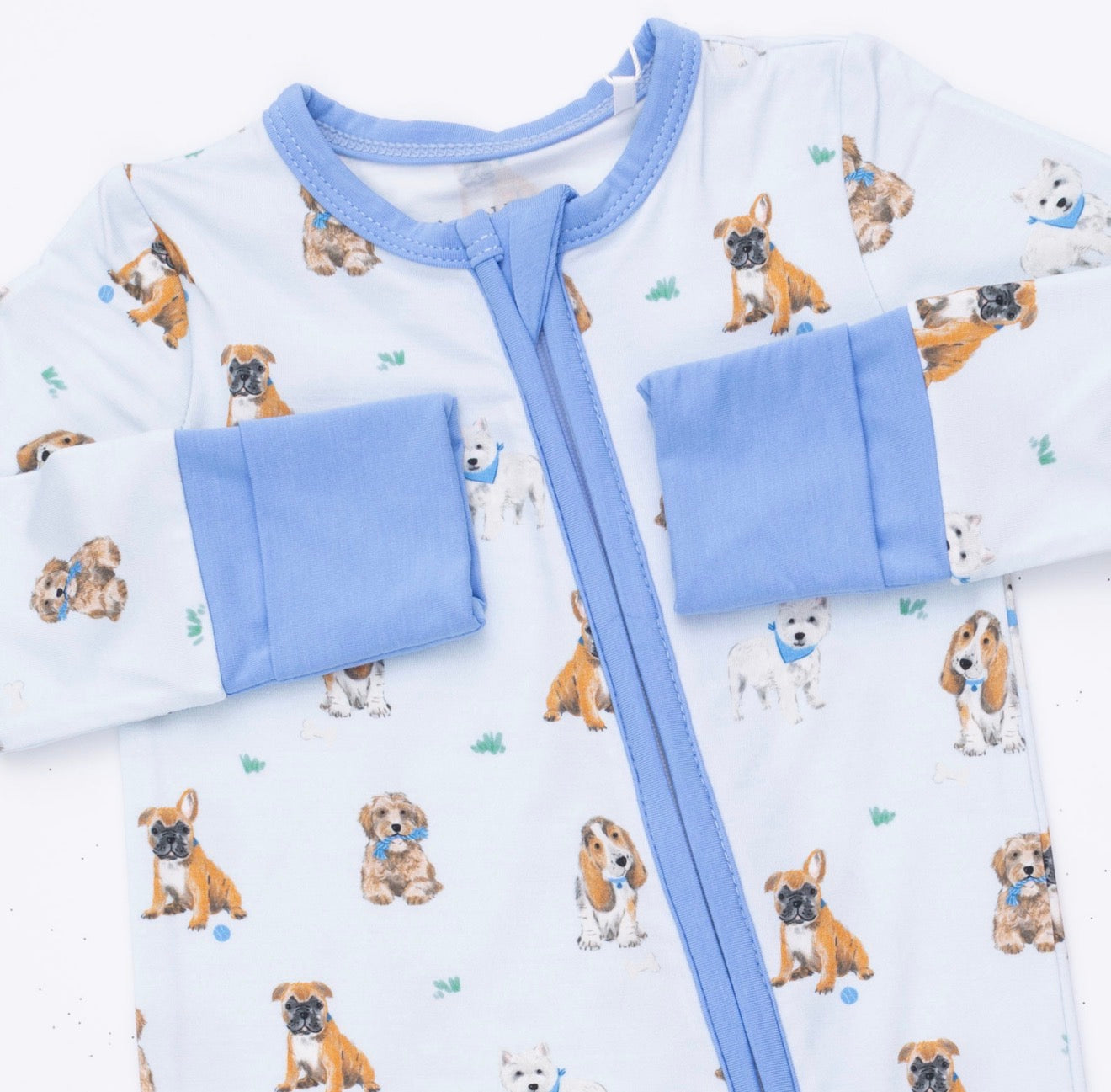 Angel Dear | Bestie Dogs Blue Convertible Romper