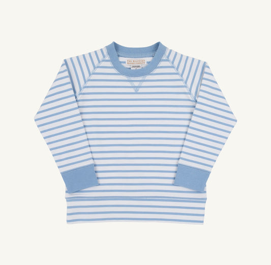 TBBC | Cassidy Comfy Crewneck - Sarasota Sky Stripe