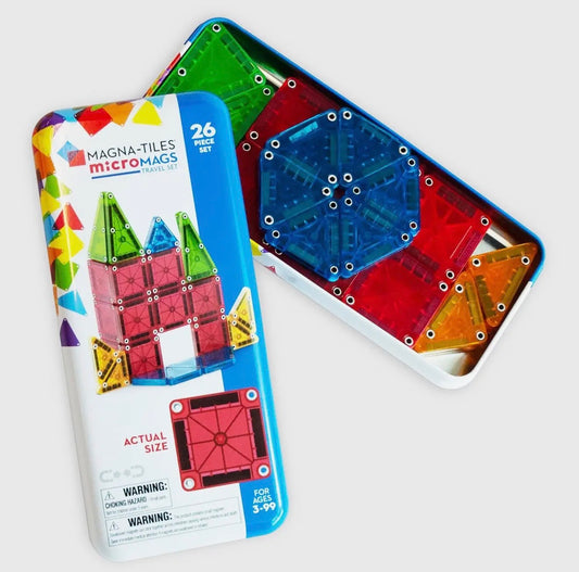 Magna-Tiles | Micromags 26-Piece Travel Set