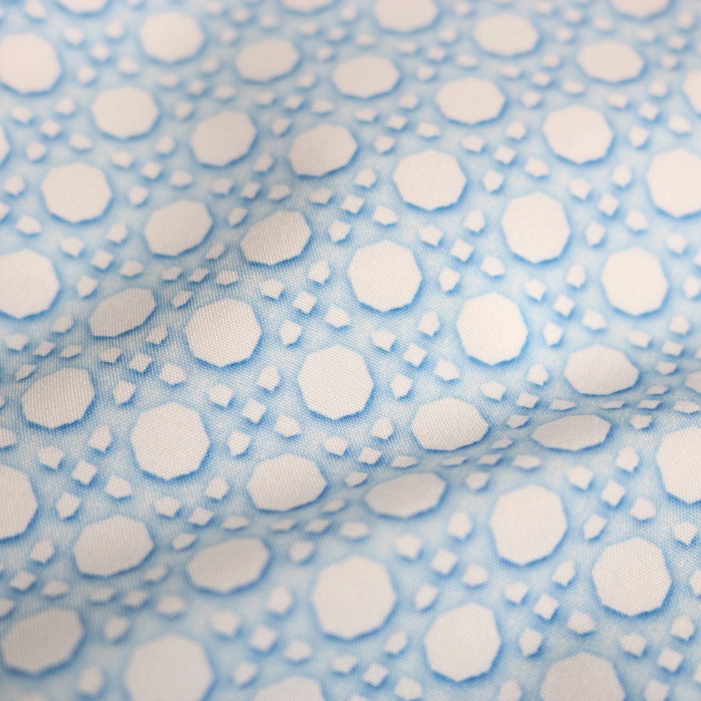 Blue Quail | Blue Cane Lattice Swim Trunks