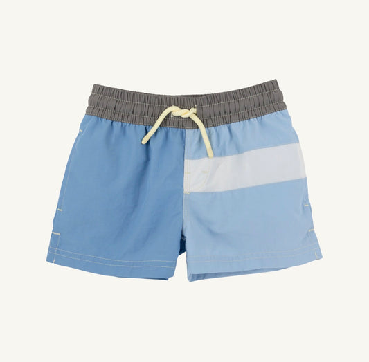 TBBC | Country Club Colorblock Trunk - Park City Periwinkle/Beale Street Blue/ Grantley Gray