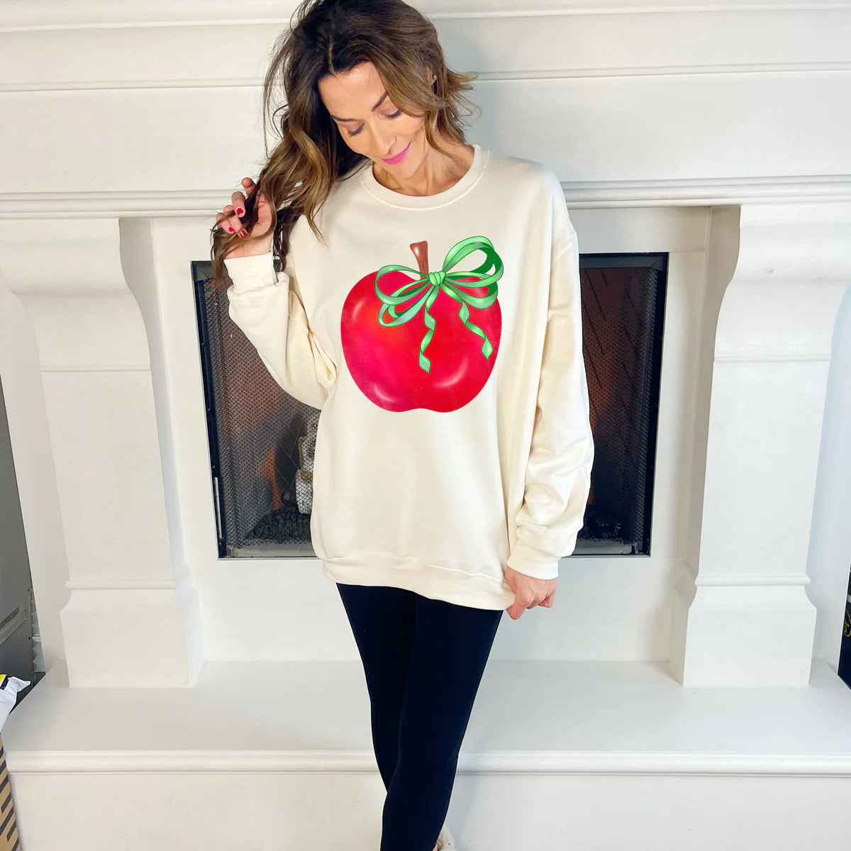 P&P | Teacher Apple Sweatshirt