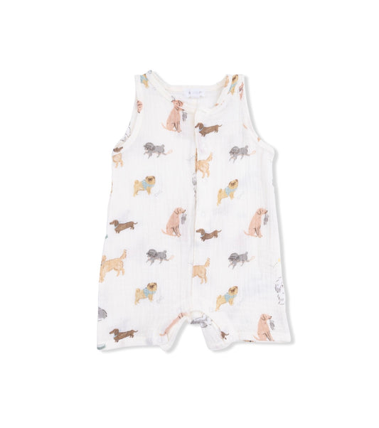 Angel Dear | Awesome Dogs Sleeveless Shortie Romper