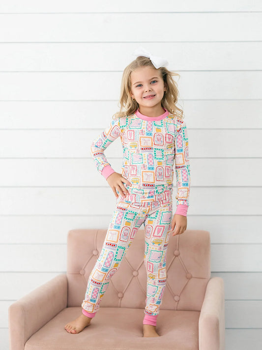Poppy Kids | Pink Little Learner PJ Set