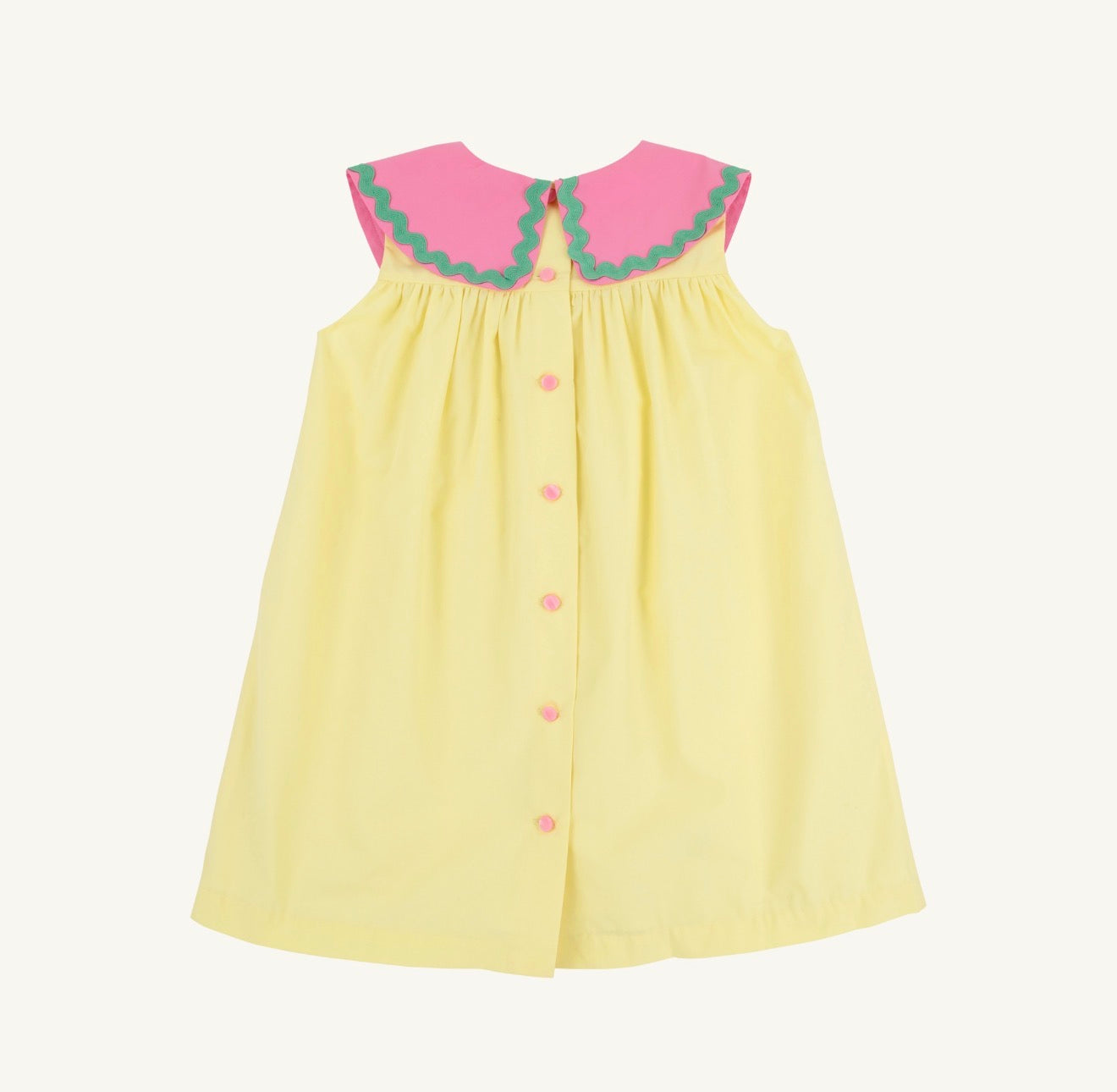 TBBC | Tabitha's Teacher's Pet Dress - Lakeworth Yellow/Hamptons Hot Pink
