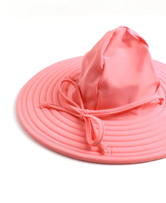 RuffleButts - Swim Hat Bubblegum Pink