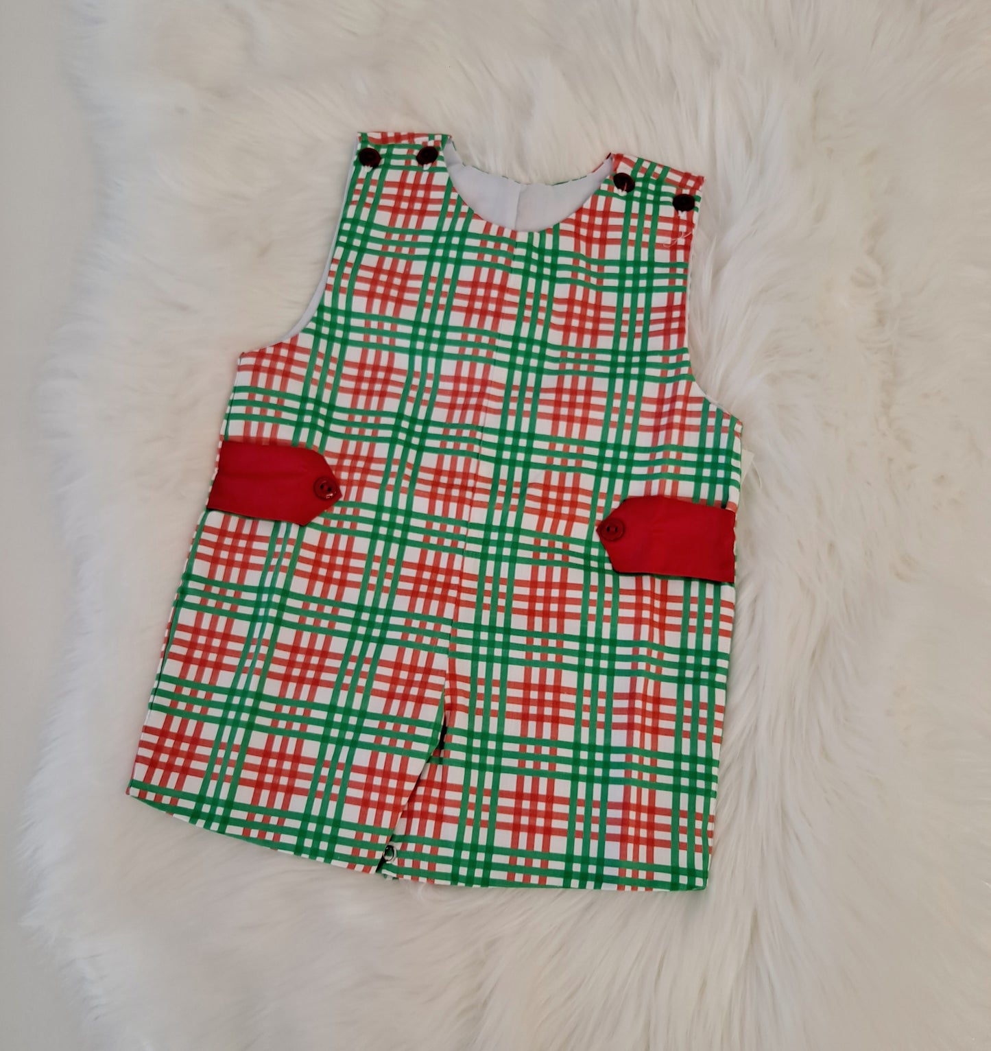 Lulu Bebe - Pete Christmas Plaid Shortall