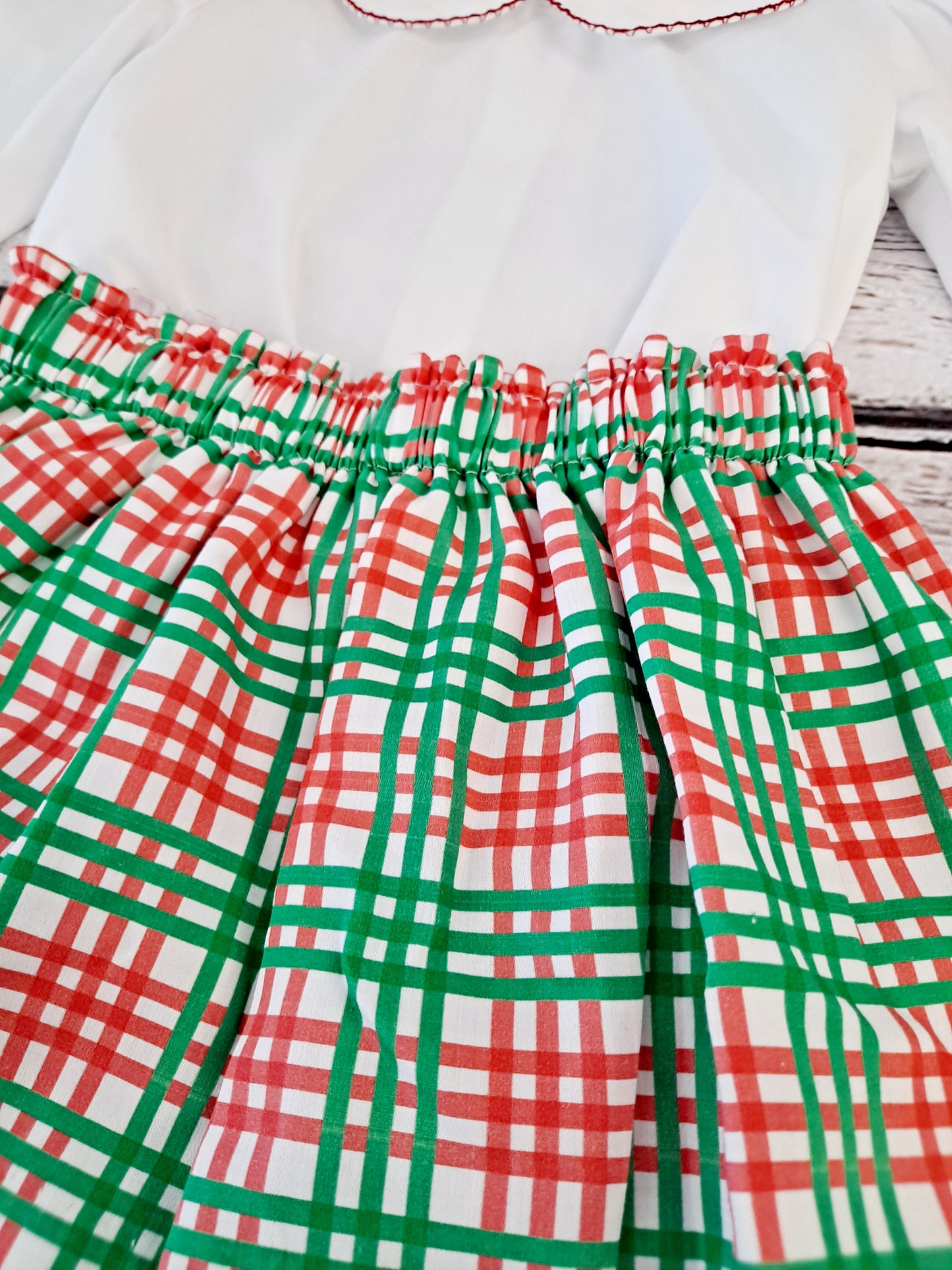 Lulu Bebe - Olivia Christmas Plaid Skirt Set