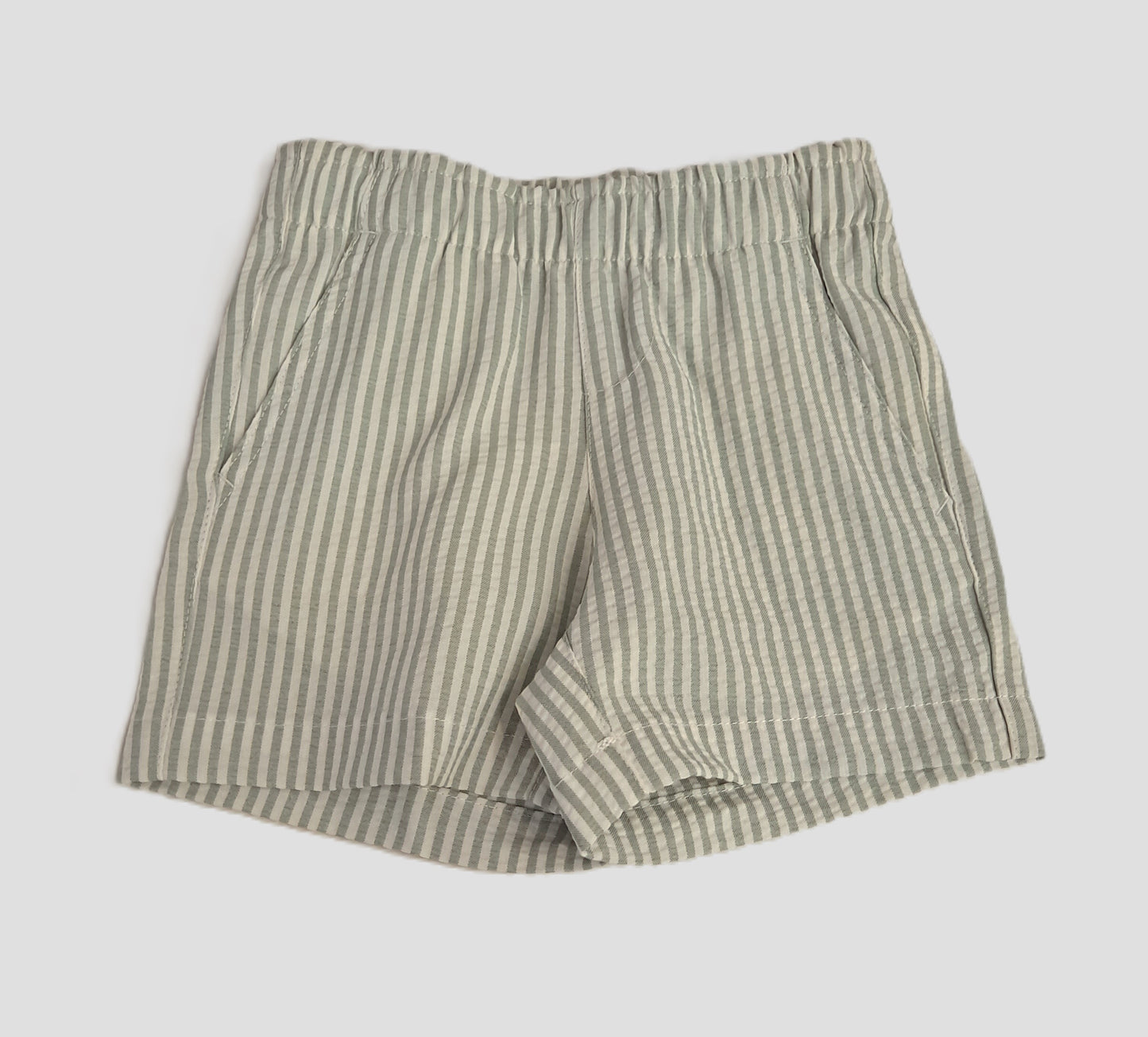 Lulu Bebe - Moss Stripe Seersucker Shorts