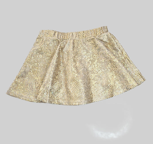 Lulu Bebe - Metallic Gold Skort