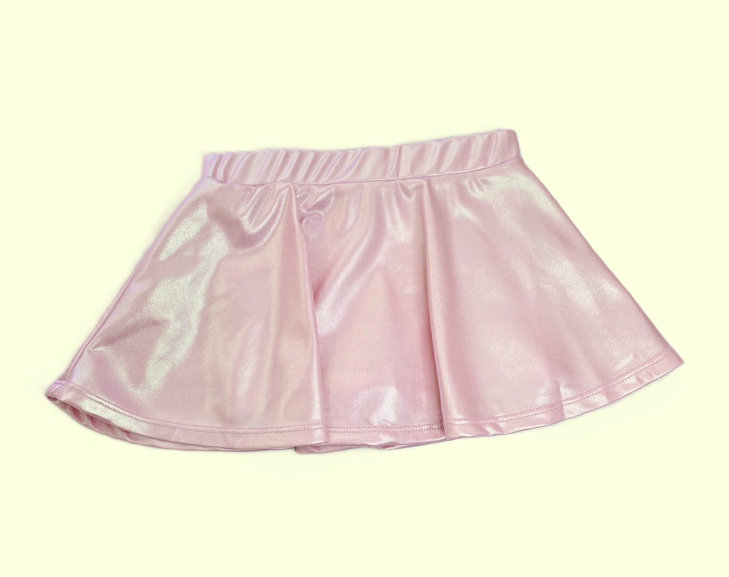 Lulu Bebe - Metallic Pink Skort