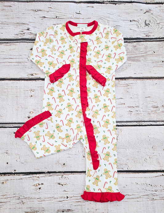 La Luna - Gingerbread Girl Ruffle Zip-Up