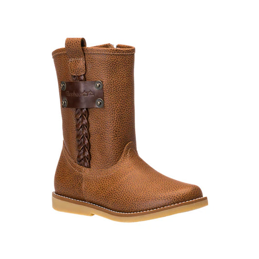 Elephantito - Weaved Leather Boot Tan