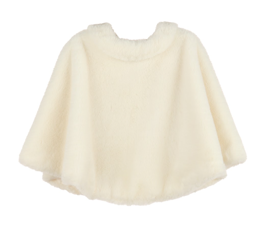 Luli & Me | Ivory Cozy Fuzzy Cape