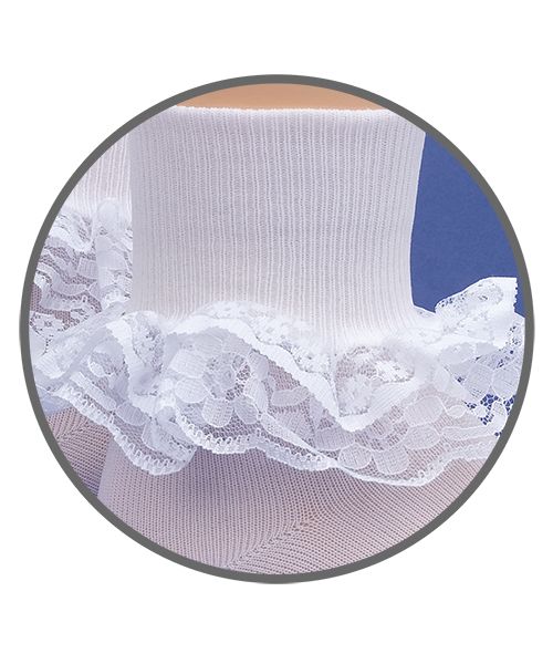 Jefferies Socks - Dressy Lace Turn Cuff Socks