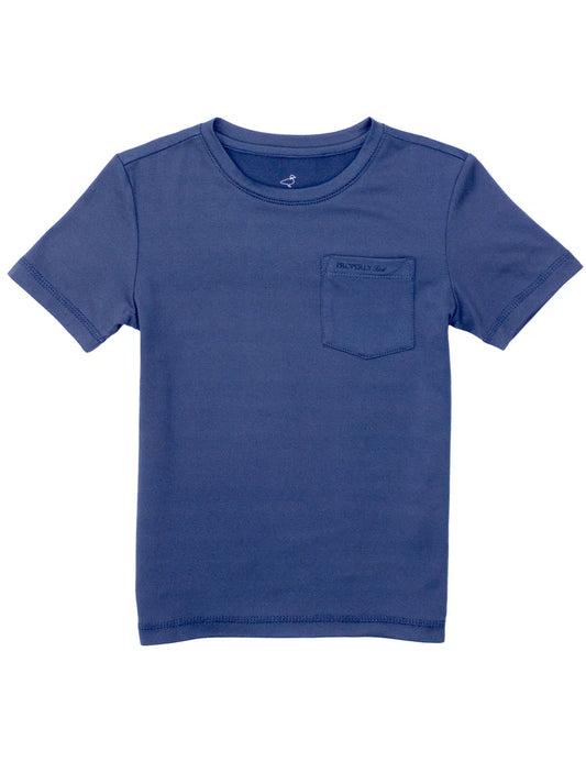Properly Tied | Ravine Pocket Tee Dusk Blue