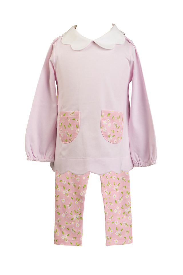 Proper Peony | Pink Petal Tunic Set