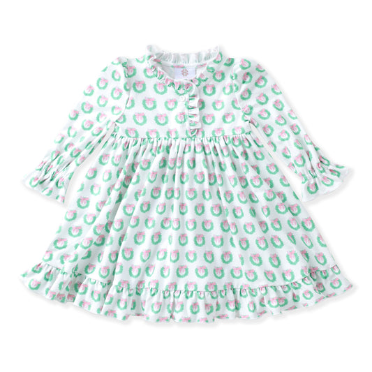 Swoon | Holiday Wreath Butterknit Play Dress