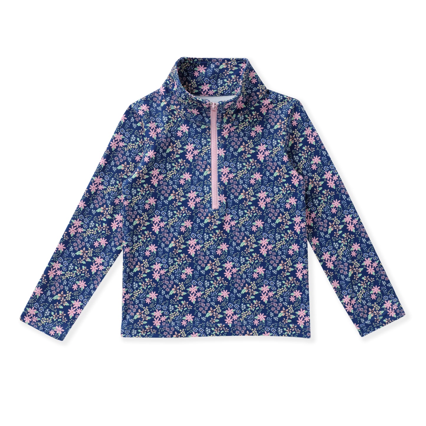 Swoon | Navy Ditsy Floral Pull Over Top