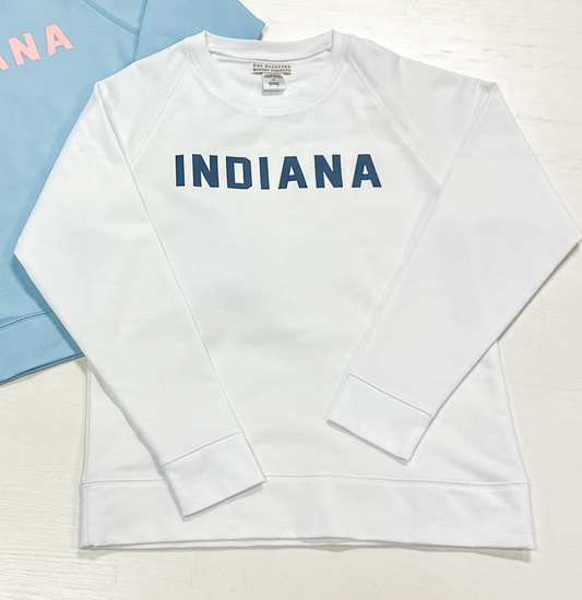 TBBC | Women’s Sir Proper’s Indiana Sweatshirt - Worth Ave. White/Nantucket Navy