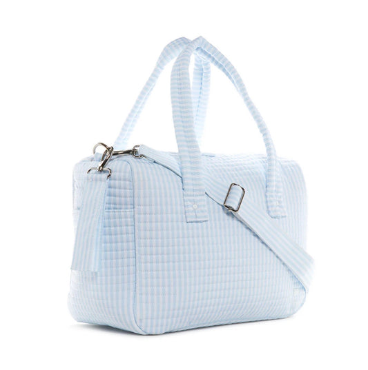 TRVL | Quilted Stroller Bag - Pimlico Stripe Blue