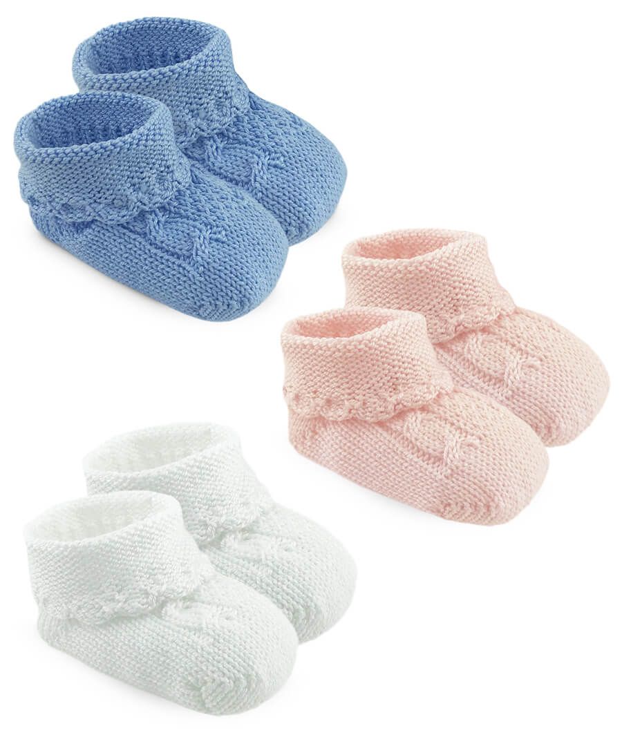 Jefferies Socks - Cable Baby Booties