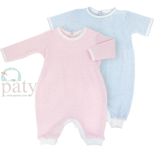 Paty - Romper LS Solid Pink