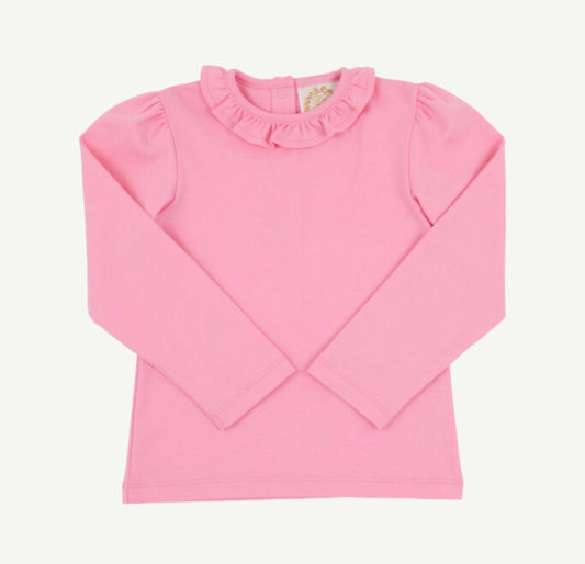 TBBC | Reece Ruffle Top - Hamptons Hot Pink