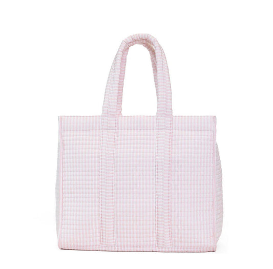 TRVL | Quilted Go Go Tote - Pimlico Stripe Pink