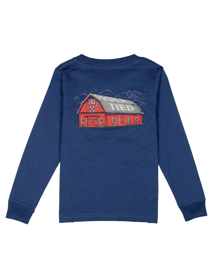 Properly Tied | Barn River Blue LS Tee
