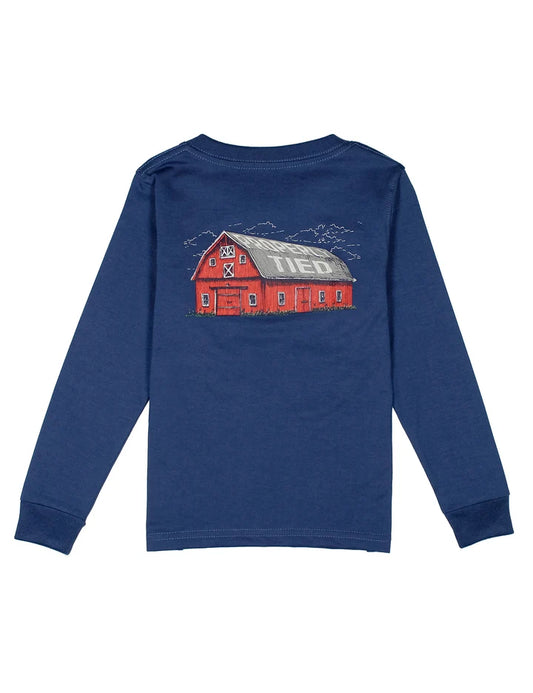 Properly Tied | Barn River Blue LS Tee