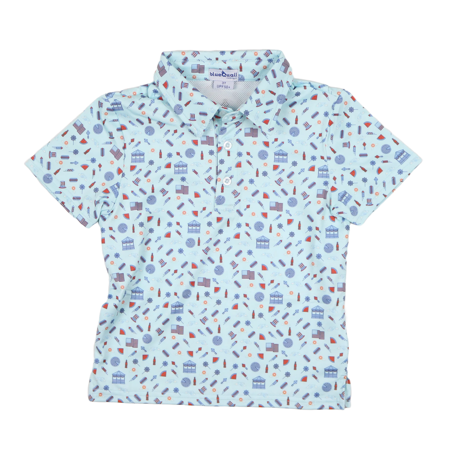 Blue Quail | Stars & Stripes Polo