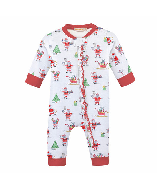 Baby Club Chic | Santa's Workshop Ruffle Coverall