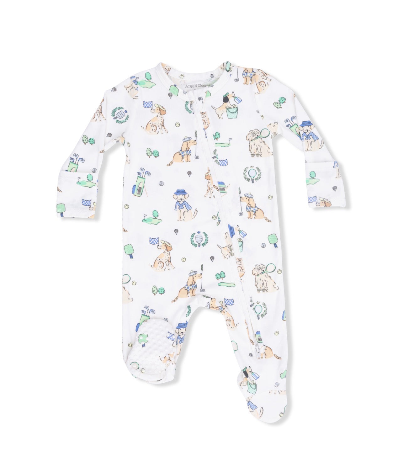 Angel Dear | Country Club Dogs Neutral 2-Way Zipper Footie