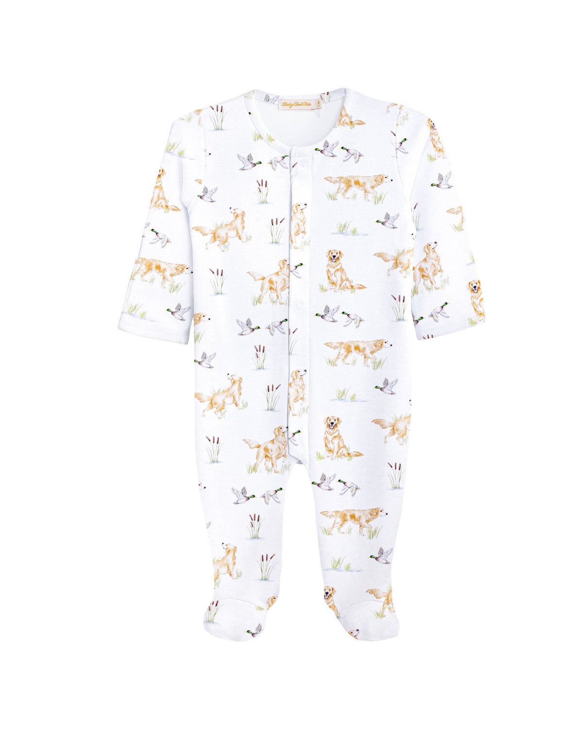 Baby Club Chic | Goldens & Mallards Footie