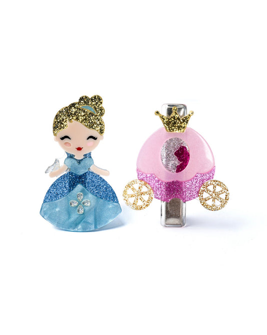 Lilies & Roses | Cute Doll Blue Carriage Hair Clips