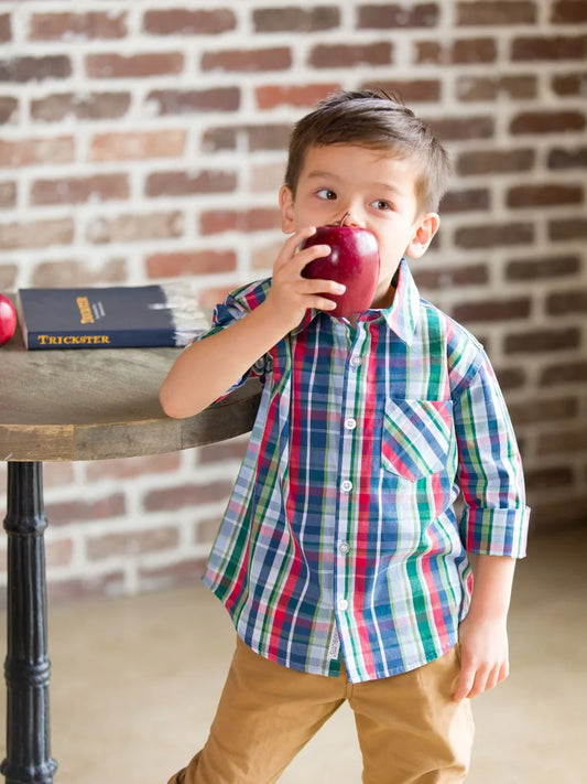 RuggedButts - Prep School Plaid Button Down Shirt