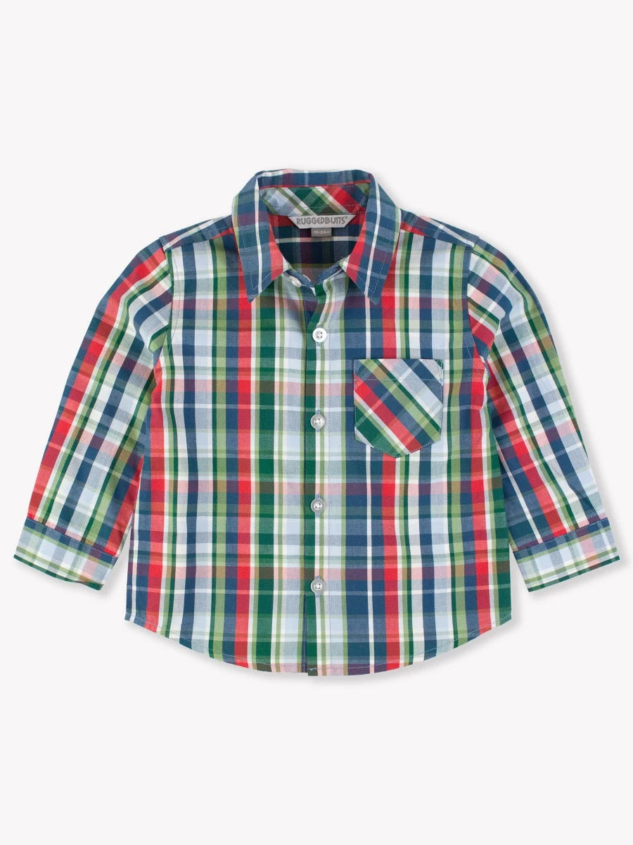 RuggedButts - Prep School Plaid Button Down Shirt