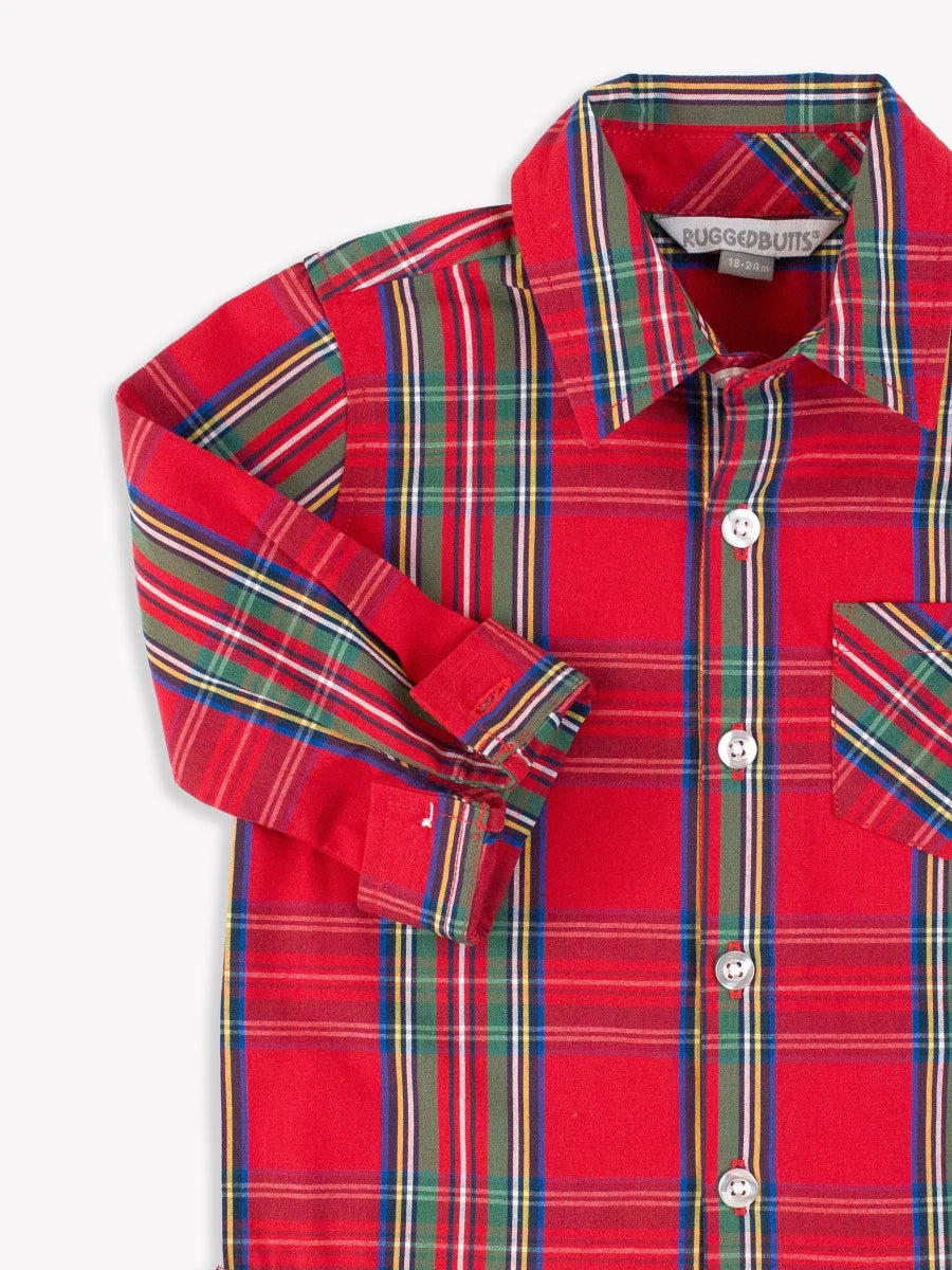 RuggedButts - Tis the Season Plaid Button Down Shirt